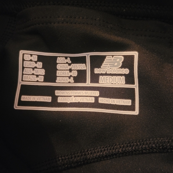New Balance Black Leggings M - Picture 4 of 4